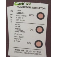 123456点湿度指示卡色卡gcc3点蓝变粉红湿度指示卡色标