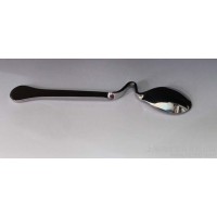 不锈钢创意小勺子 茶勺 冰淇淋勺 搅拌勺 咖啡勺 弯勺 小汤匙特价